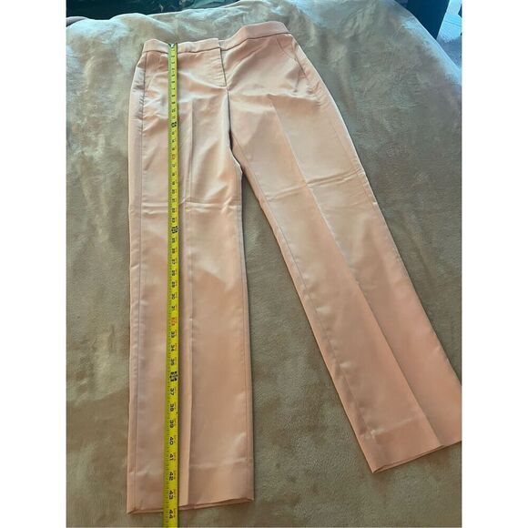 NWT JCrew Kate Straight Leg Satin Dress Pants Peach Pink 8T - Picture 12 of 16